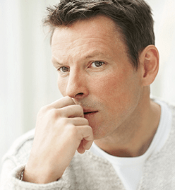 A man thought about discharge during his excitement